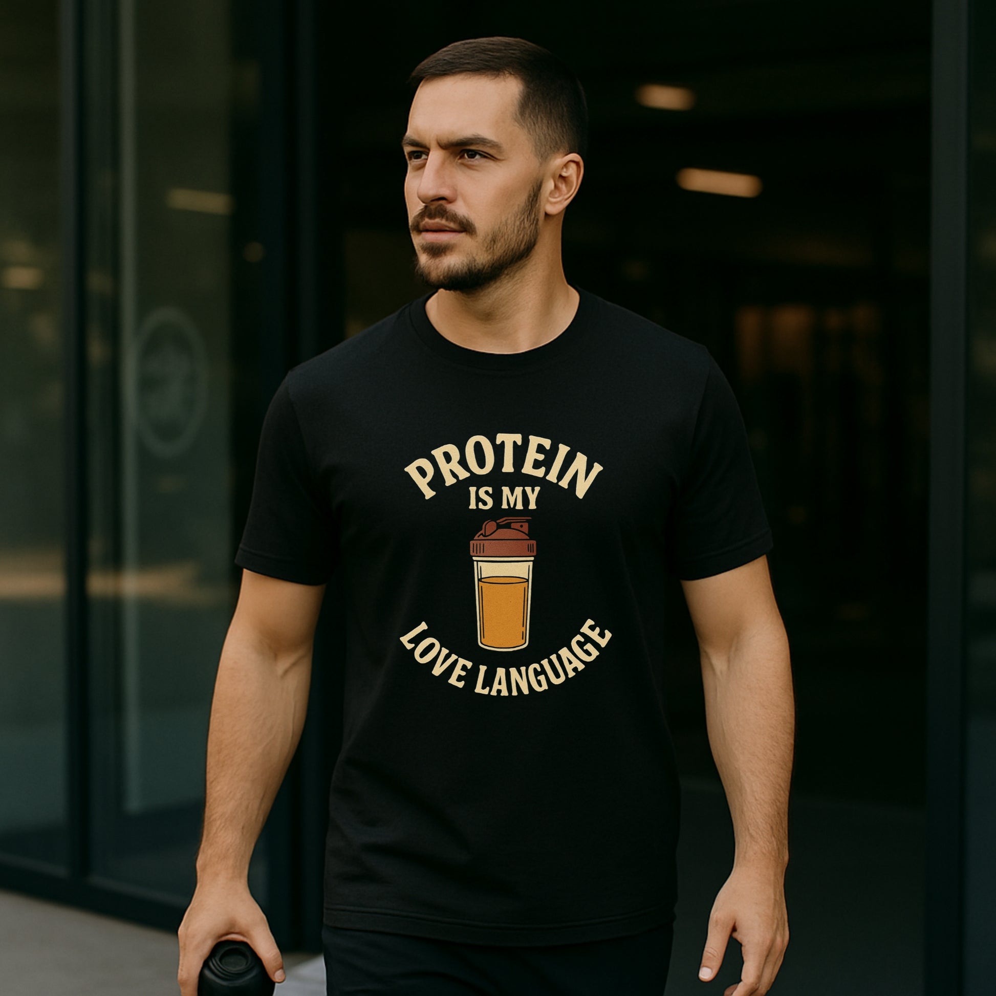 Protein gym shirt for men – fitness lifestyle T-shirt