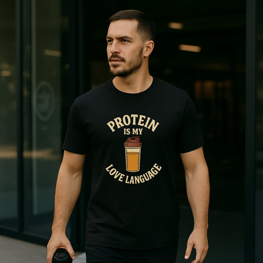 Protein gym shirt for men – fitness lifestyle T-shirt